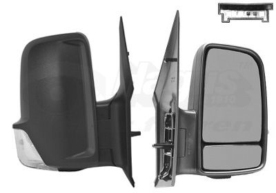 Ārējais atpakaļskata spogulis VAN WEZEL 3077812