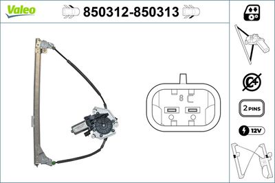 Стеклоподъемник VALEO 850312