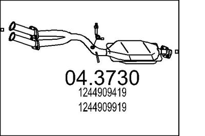 Katalizators MTS 04.3730