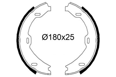 Bremžu loku komplekts VALEO 564276