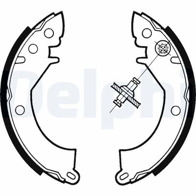 Комплект тормозных колодок DELPHI LS1328