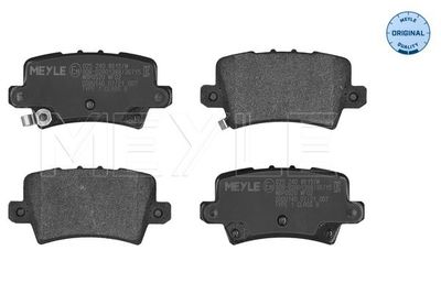 Комплект тормозных колодок, дисковый тормоз MEYLE 0252408615W