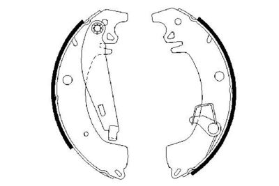Комплект тормозных колодок BOSCH 0986487332