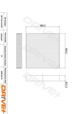 Фильтр, воздух во внутренном пространстве Dr!ve+ DP1110.12.0107
