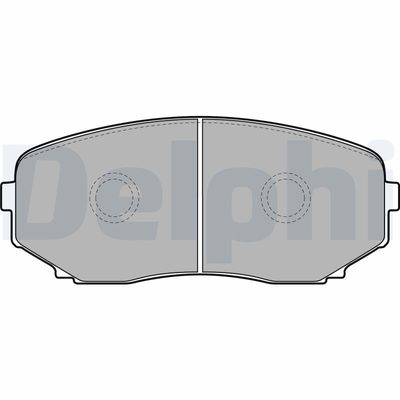 Комплект тормозных колодок, дисковый тормоз DELPHI LP2098