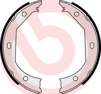 Bremžu loku kompl., Stāvbremze BREMBO S 06 509