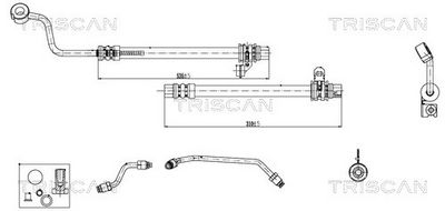 Гидравлический шланг, рулевое управление TRISCAN 8516 43004