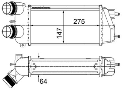 Интеркулер MAHLE CI 494 000S