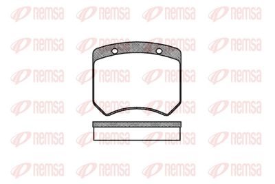 Bremžu uzliku kompl., Disku bremzes REMSA 0051.00