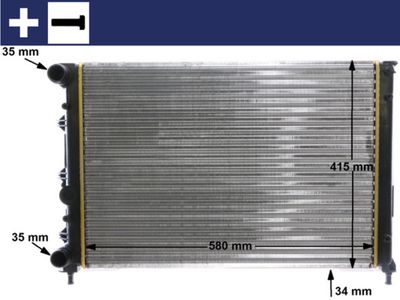Radiators, Motora dzesēšanas sistēma MAHLE CR 1411 000S