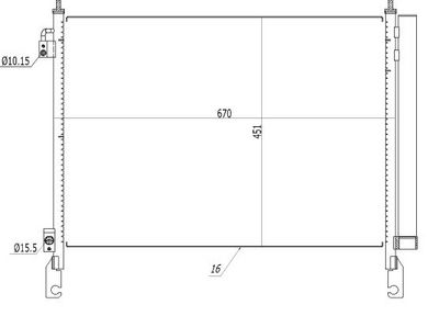 Конденсатор, кондиционер NRF 350460