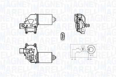 Двигатель стеклоочистителя MAGNETI MARELLI 064378400010