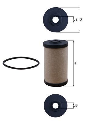 Топливный фильтр MAHLE KX 43