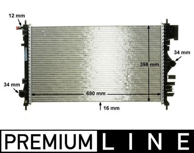 Radiators, Motora dzesēšanas sistēma MAHLE CR 1097 000P