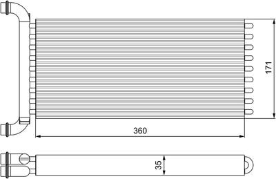 Теплообменник, отопление салона VALEO 811521