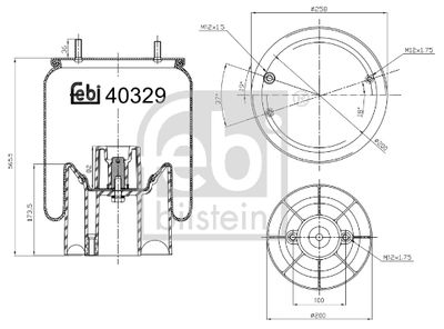 Pneimoatsperes spilvens, Pneimopiekare FEBI BILSTEIN 40329