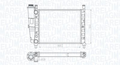 Radiators, Motora dzesēšanas sistēma MAGNETI MARELLI 350213180200