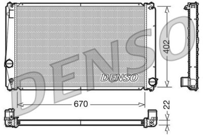 Radiators, Motora dzesēšanas sistēma DENSO DRM50053