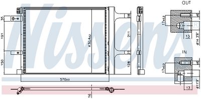 Конденсатор, кондиционер NISSENS 941399