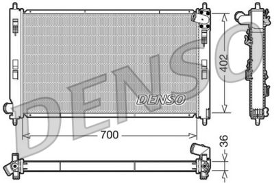 Radiators, Motora dzesēšanas sistēma DENSO DRM45029