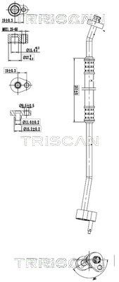 Augst-/Zemspiediena cauruļvads, Gaisa kond. sist. TRISCAN 9010 16005