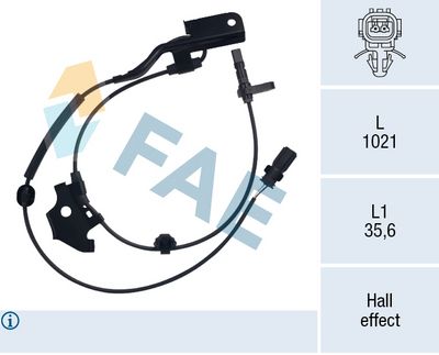 Датчик, частота вращения колеса FAE 78741