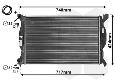 Radiators, Motora dzesēšanas sistēma VAN WEZEL 03002201