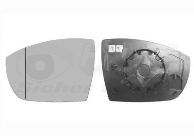 Spoguļstikls, Ārējais atpakaļskata spogulis VAN WEZEL 1869837