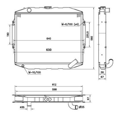 Radiators, Motora dzesēšanas sistēma NRF 52282
