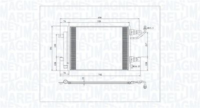 Конденсатор, кондиционер MAGNETI MARELLI 350203792000