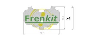 Pretčīkstēšanas plēve, Bremžu uzlikas FRENKIT 940044