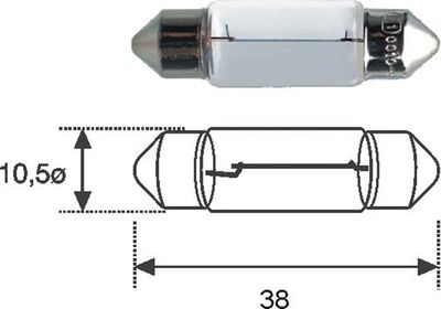 Kvēlspuldze, Numura apgaismojuma lukturis MAGNETI MARELLI 009418100000