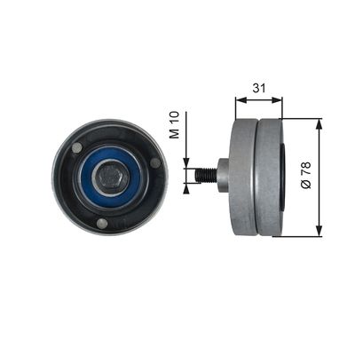 Parazīt-/Vadrullītis, Ķīļrievu siksna GATES T36510
