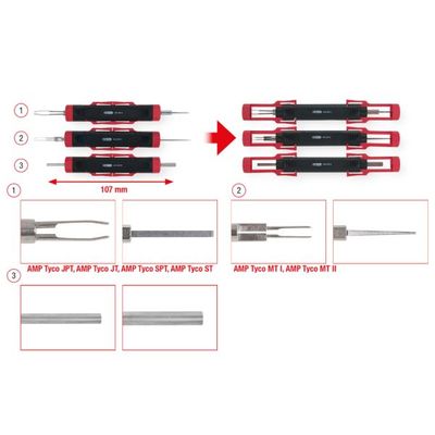 Noņemšanas instruments, Plakans/Apaļš kontaktspraudnis KS TOOLS 154.0015