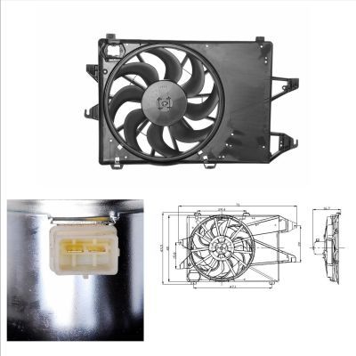 Ventilators, Motora dzesēšanas sistēma NRF 47002