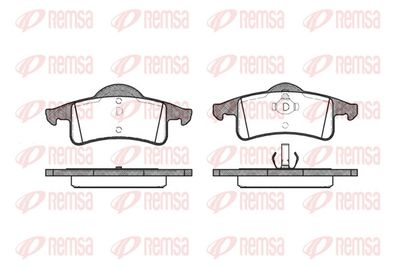 Bremžu uzliku kompl., Disku bremzes REMSA 0758.00