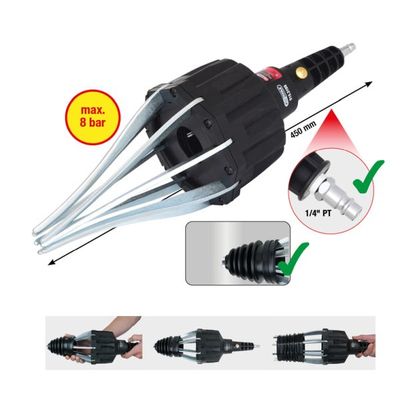 Montāžas komplekts, Gofrēts apvalks KS TOOLS 515.3100