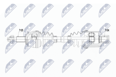 Piedziņas vārpsta NTY NPW-PL-061