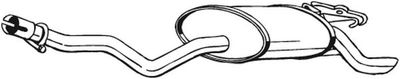 Izplūdes gāzu trokšņa slāpētājs (pēdējais) BOSAL 175-347