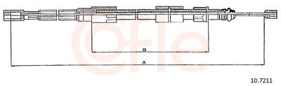 Тросик, cтояночный тормоз COFLE 92.10.7211