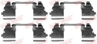 Комплектующие, колодки дискового тормоза QUICK BRAKE 109-1768