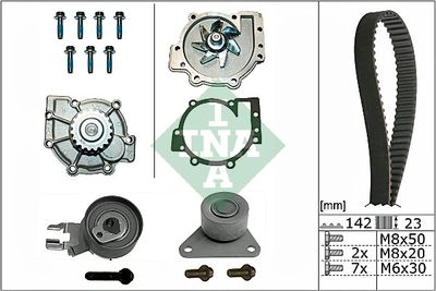 Ūdenssūknis + Zobsiksnas komplekts Schaeffler INA 530 0467 30