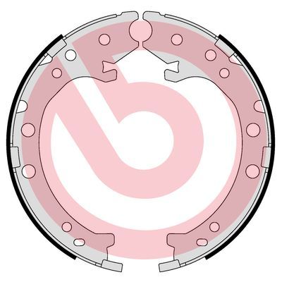 Bremžu loku kompl., Stāvbremze BREMBO S 28 519