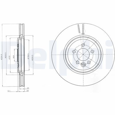 Bremžu diski DELPHI BG3918