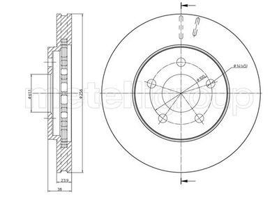 Bremžu diski METELLI 23-1622
