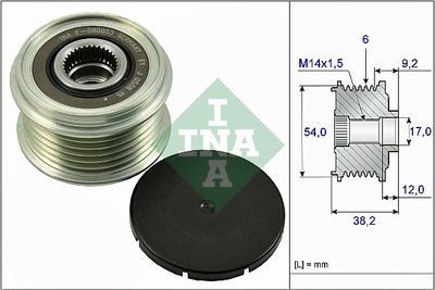 Ģeneratora brīvgaitas mehānisms Schaeffler INA 535 0263 10