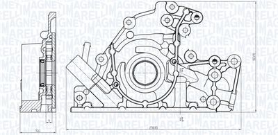 Масляный насос MAGNETI MARELLI 351516000086