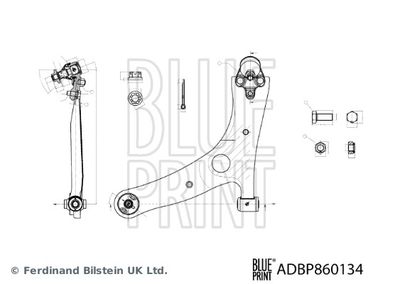 Neatkarīgās balstiekārtas svira, Riteņa piekare BLUE PRINT ADBP860134