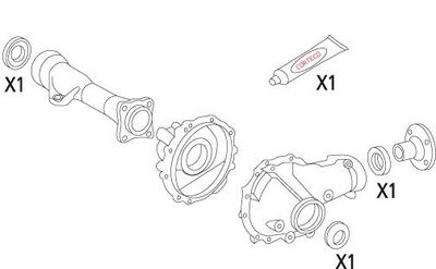Комплект прокладок, дифференциал CORTECO 19536187