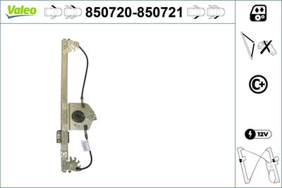 Стеклоподъемник VALEO 850720